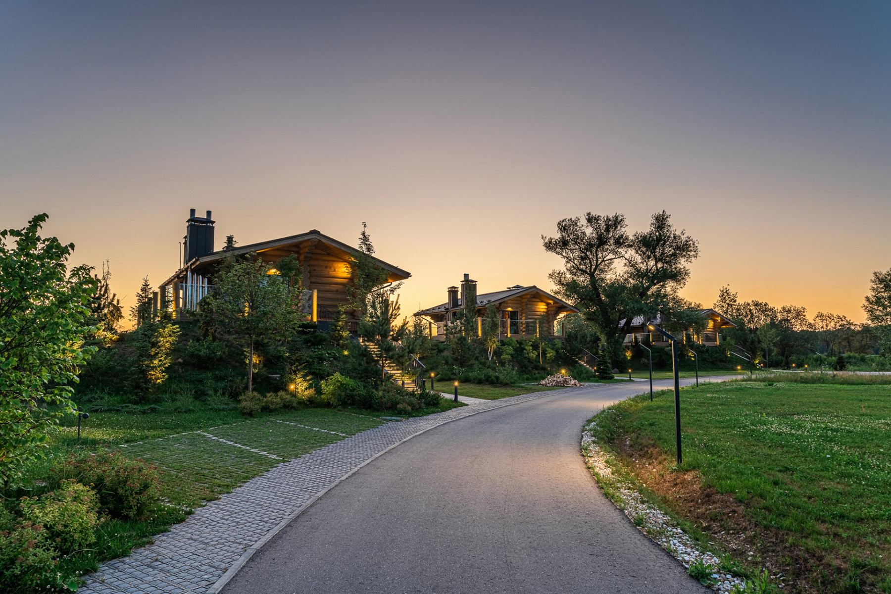 Экопарковка у гостевых домов: загородный SPA отель